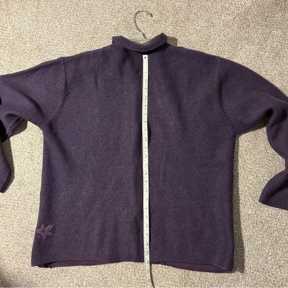 Cabela's Deep Purple Cardigan Sweater - Picture 7 of 11